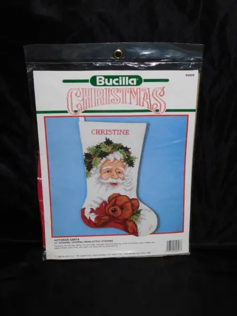  Christmas Stocking Counted Cross Stitch Kit - Santa