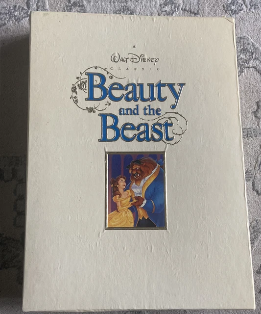 BEAUTY AND THE Beast Deluxe VHS Collectors Edition w/ Lithograph CD