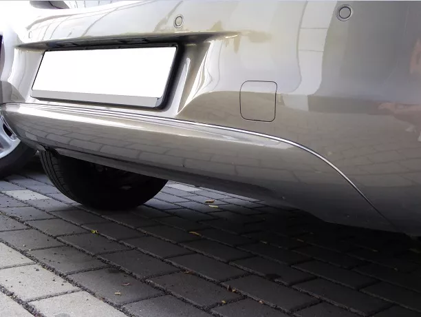 Chromstrebe für Opel Corsa E Heckstoßfänger Stoßfänger Chrom Tuning ab 2015