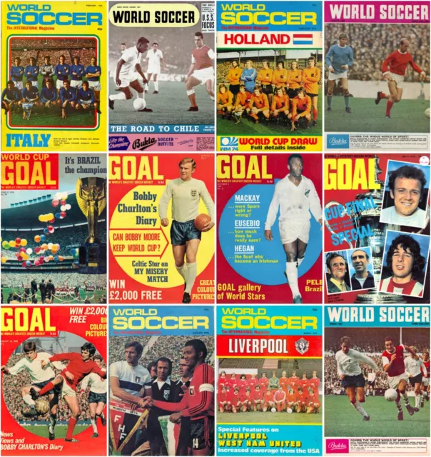 World Soccer & Goal Magazine's - 1960-1978 (On DVD) + *Extras* Football Shoot