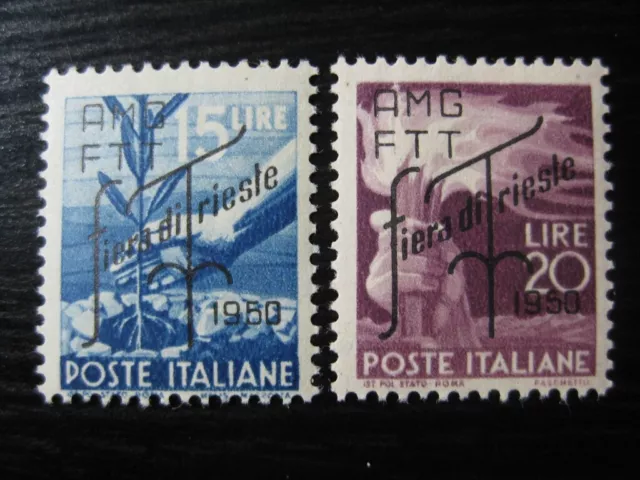 TRIESTE ITALY Sc. #82-83 scarce mint AMG FTT stamp set! SCV $12.00