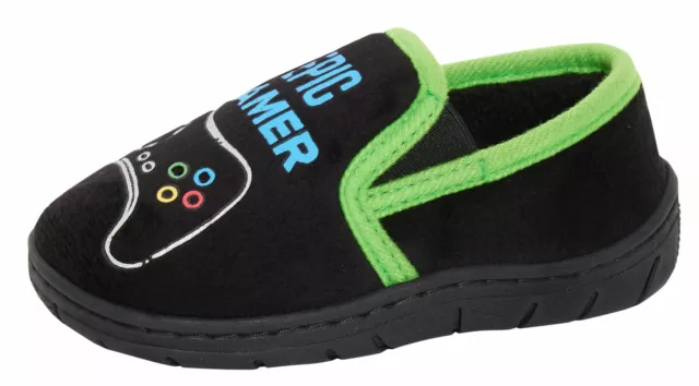 Minecraft Creeper Boy's Slipper 3D Green Plush Novelty Footwear Slip On for  Kids