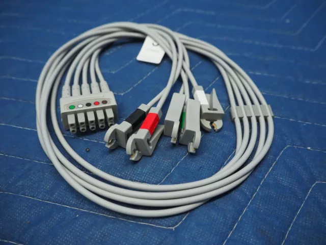 GE / Vyaire 412681-001 Multi-Link 5 Lead ECG EKG Leadwire Grabber AHA NEW IN BAG