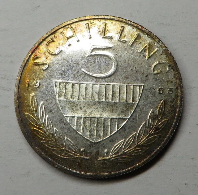 Austria 5 Schilling 1965 Silver KM#2889 Proof