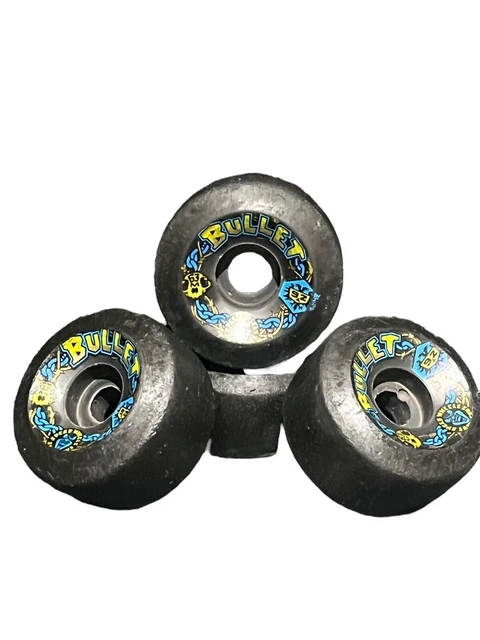 VINTAGE 1980S SANTA Cruz Bullets 60mm 97a Speed Wheels Skateboard 