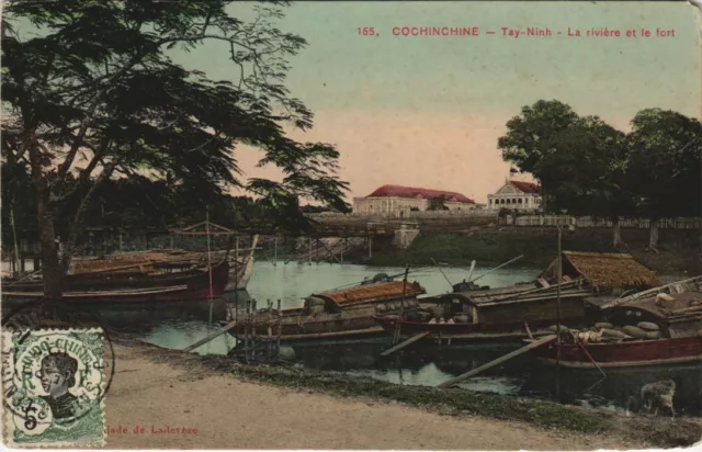 CPA AK Cochinchine La riviere et le fort VIETNAM-INDOCHINA (1104834)