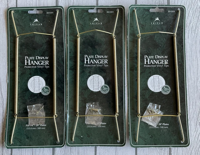Tripar colgante de pantalla de placas 23-1311 se adapta a lote de 3 placas de latón de 14"" - 20