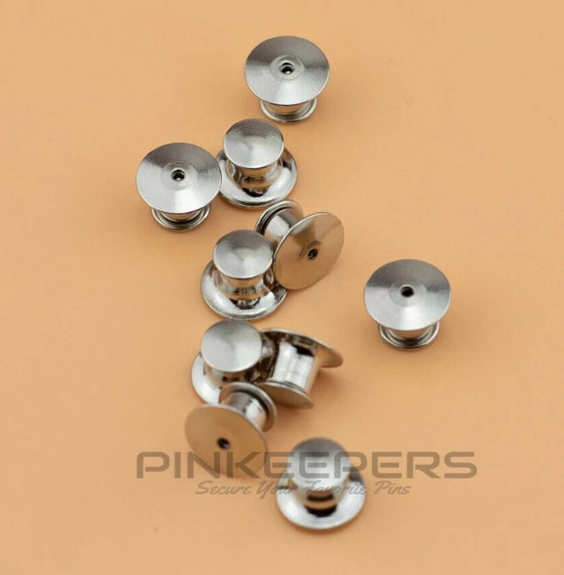 LOCKING PIN BACKS/PIN Locks/Keepers for Pins BadgesLow Profile No Tool