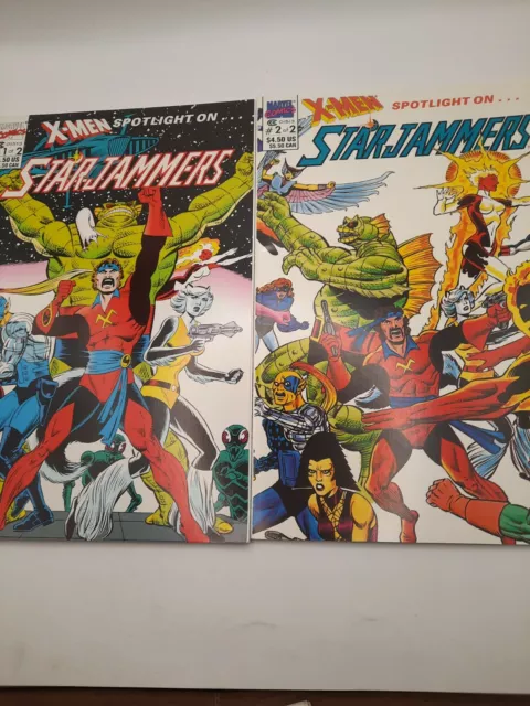 X-men Spotlight on Star Jammers #1 and #2 TPB 1990  Copper age Marvel comic