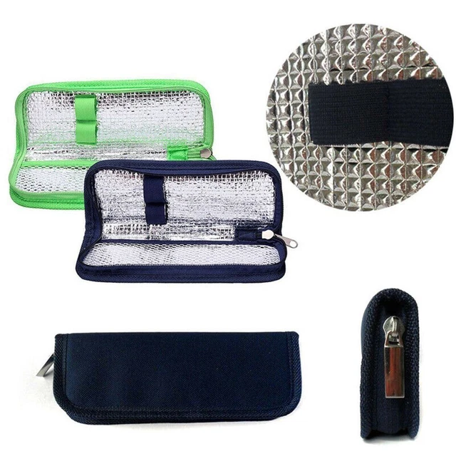 Custodia da viaggio portatile protezione pillola refrigeratore medico sacchetto di raffreddamento per insulina