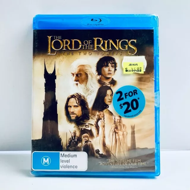 The Lord Of The Rings The Two Towers (Blu-Ray 2002) Region B Action Adventure VG