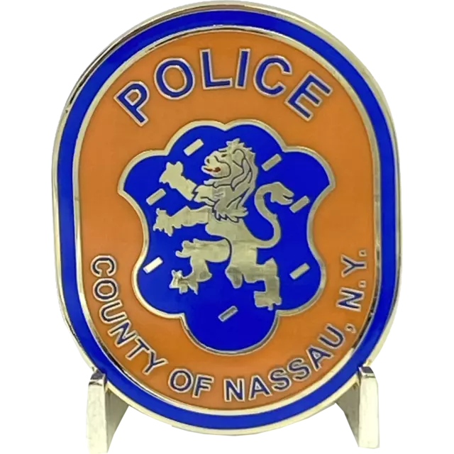 LI Nassau County Police Department Long island Dept. Challenge Coin thin blue li