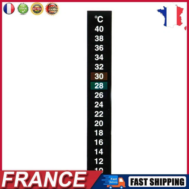 Adhesive Measuring Thermometer Aquarium Fish Tank Temperature Meter Tools Decal