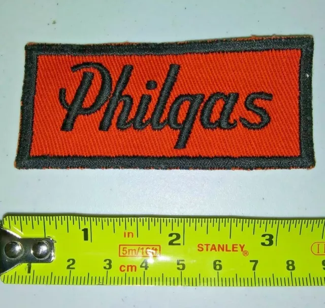 VINTAGE Embroidered Automotive Gasoline Patch UNUSED - PHILGAS