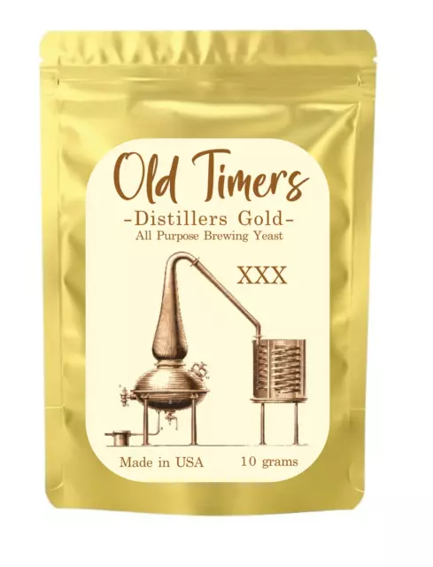 Distillers Yeast - Old Timers Gold - Fermentation Moonshine Yeast Brewing USA