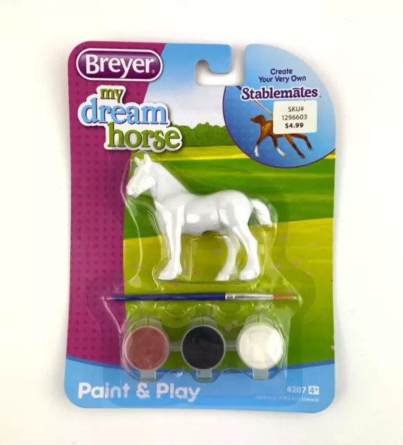 Breyer~My Dream Horse~Paint & Play Unpainted HORSE ~Stablemates 2018