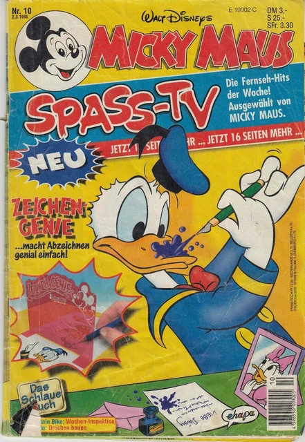 ehapa - Walt Disneys Micky Maus Heft Nr. 10 - 2.3.1995 - Ohne Extrateil
