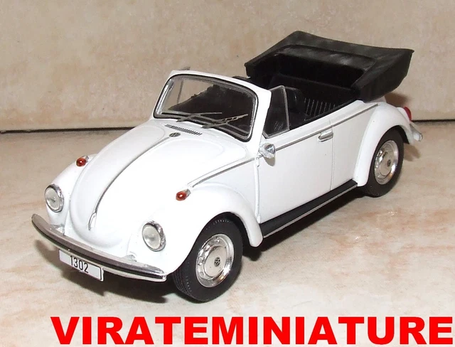 Majorette Volkswagen Coccinelle 1302 – 1/60, Jaune, Capot Ouvrant, France, 1979
