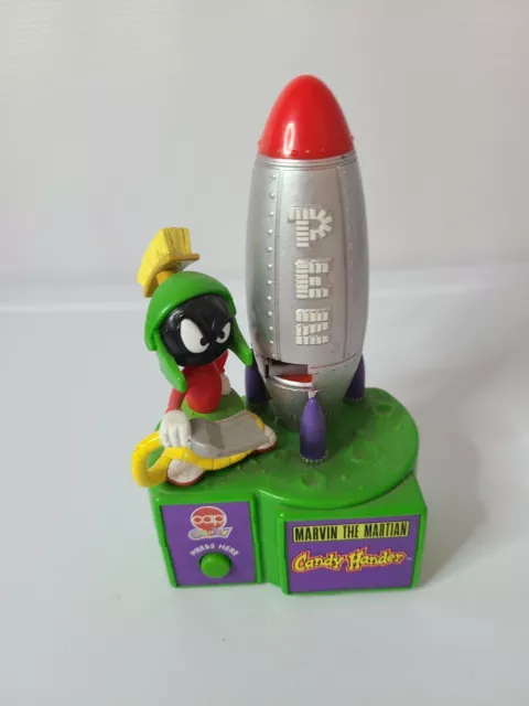 Vintage Marvin The Martian Looney Tunes 1998 Battery Operate PEZ Candy Dispenser