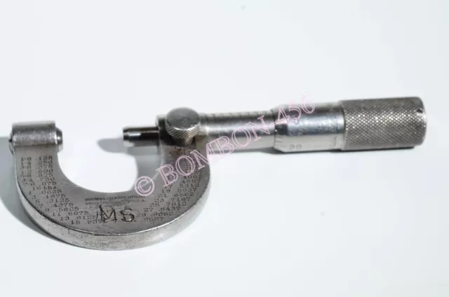 BROWN & SHARPE  Micrometer  0-1" .001" Increments -  Smooth