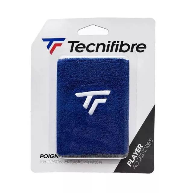 Tecnifibre – Poignets éponge XL Marine