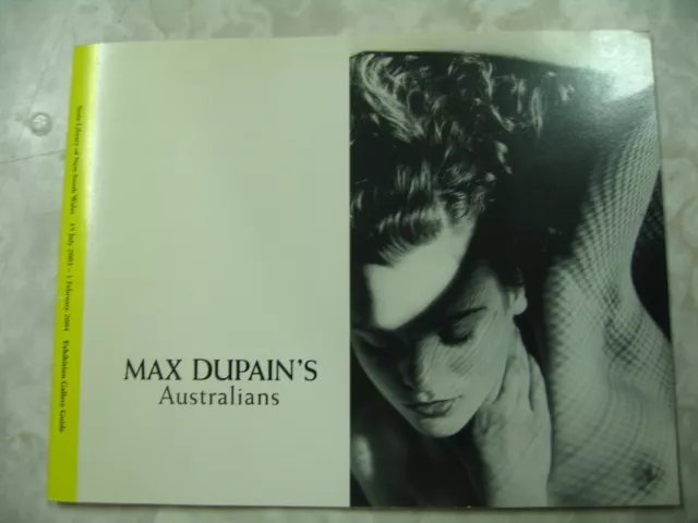 Max Dupain's Australians State Library of NSW 2003/4 Exhibition catalogue pb D11