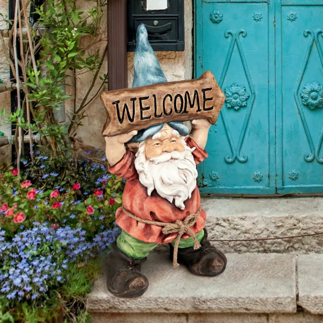 Design Toscano Welcoming Willie Garden Gnome Greeter Statue