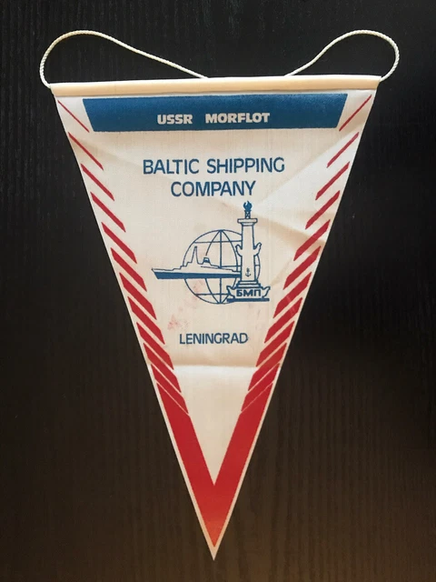seltener Wimpel "Baltic Shipping Company“, Leningrad