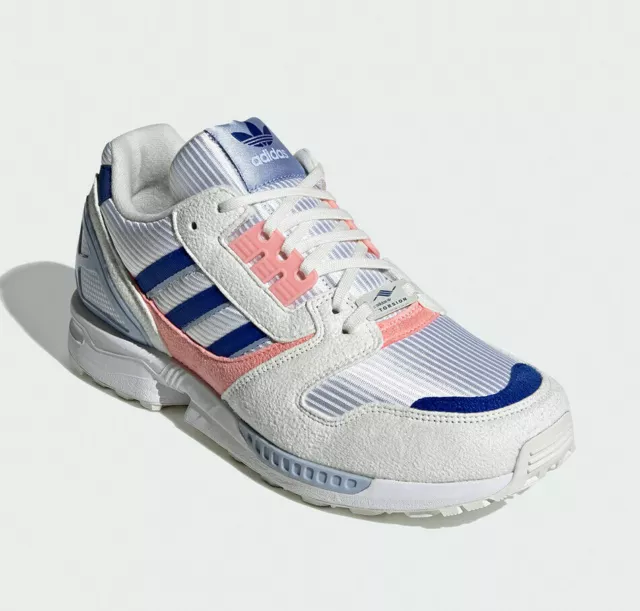 adidas ZX 8000 Originals Sneaker, "White/Blue/Pink“, Gr. 41 1/3, FX3940