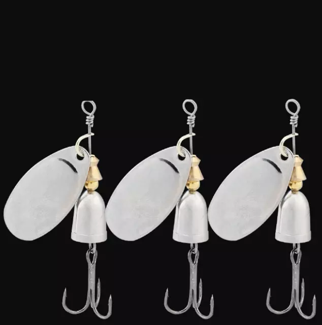 Set of 10PCS Fishing Lures Metal Spinner Baits Bass Tackle Crankbait Trout Spoon