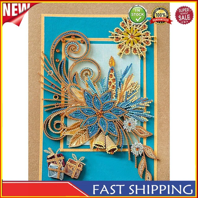 SoeHong 5D DIY Teilweise spezielle Form Bohrer Diamant Zeichnung Kit Blume Stras