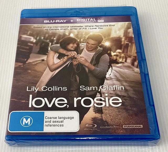 LOVE ROSIE BLU RAY Region B Free Post Lily Collins Sam Claflin