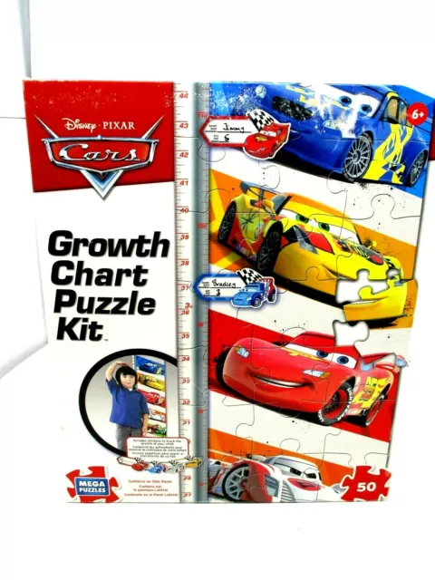 Disney Pixar Cars Growth Chart Puzzle Kit 50 Pieces