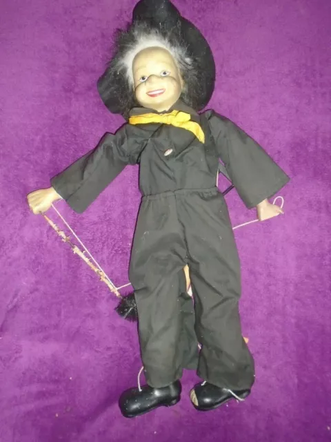 Alte Marionette Schornsteinfeger Schlotfeger 68 cm