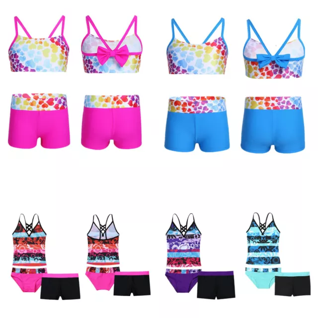 Toddler Baby Kids Girls Swimsuit Tankini Bikini Swimwear Bathing Suit Outfit Set