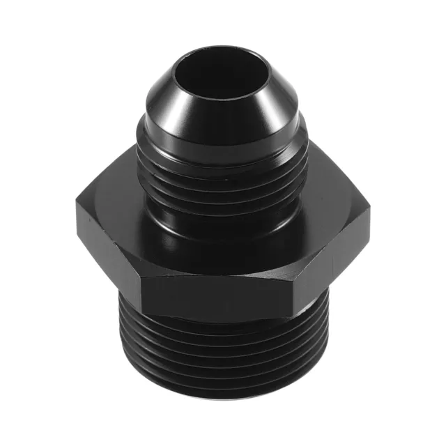 Voiture Noir 8AN Mâle à M24x1.5mm Mâle Métrique Filetage Raccord Adaptateur