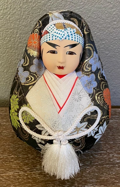 VINTAGE JAPANESE GOFUN & Papier-Mache Roly Poly Hime-Daruma Wedding ...