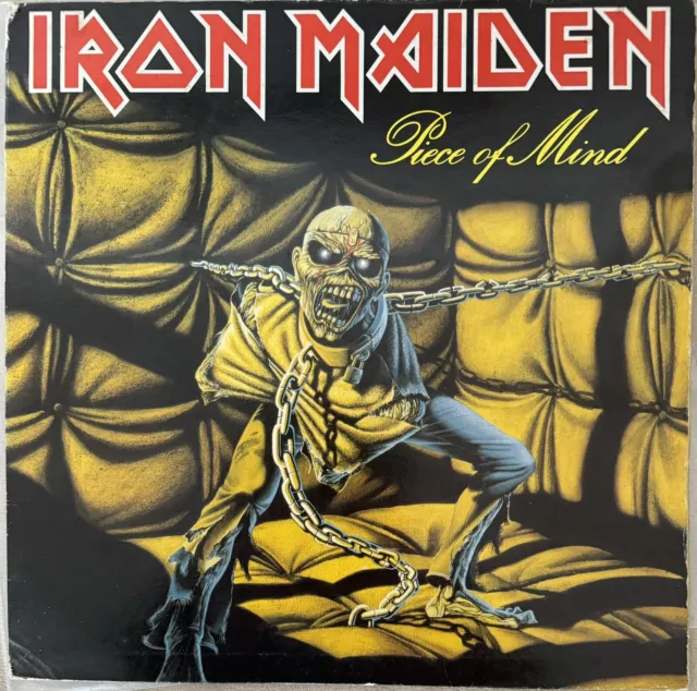 Lp Vinyl Iron Maiden Album Piece Of Mind 1983 Uk 1St Press Ema 800