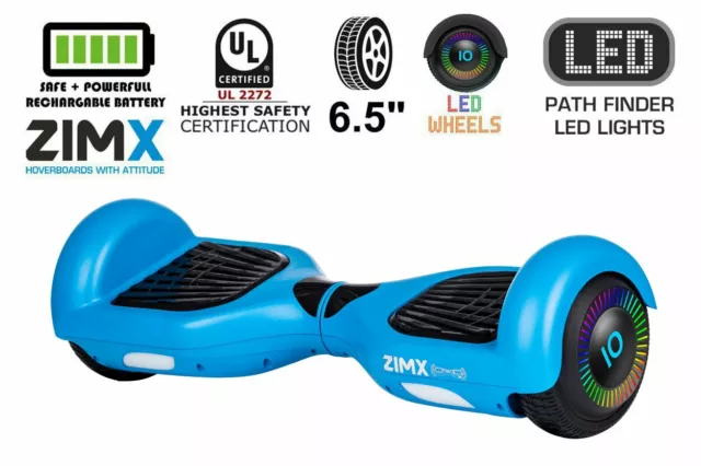 Blue 6.5" Hoverboard/Swegway with LED Wheels UL2272 Certified