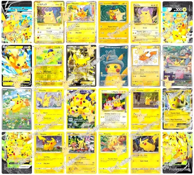 Pokémon Tarjetas LET'S Go Pikachu & Eevee Holográfico Raro Promos Pre 151 Ex V