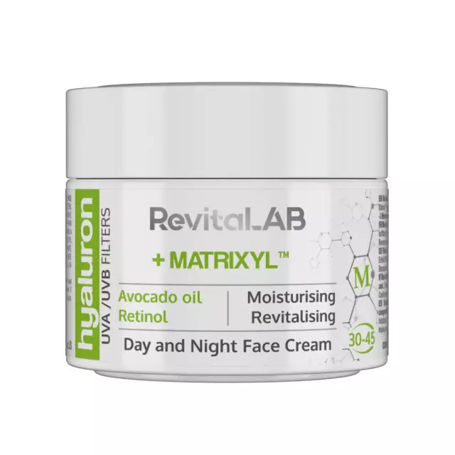 Revitalab Hyaluron Anti-Ageing Tages- Und Nachtcreme, Angereichert Mit Avocadoöl