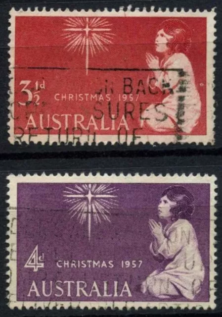 Australia 1957 SG#298-9 Christmas Used Set #D37832