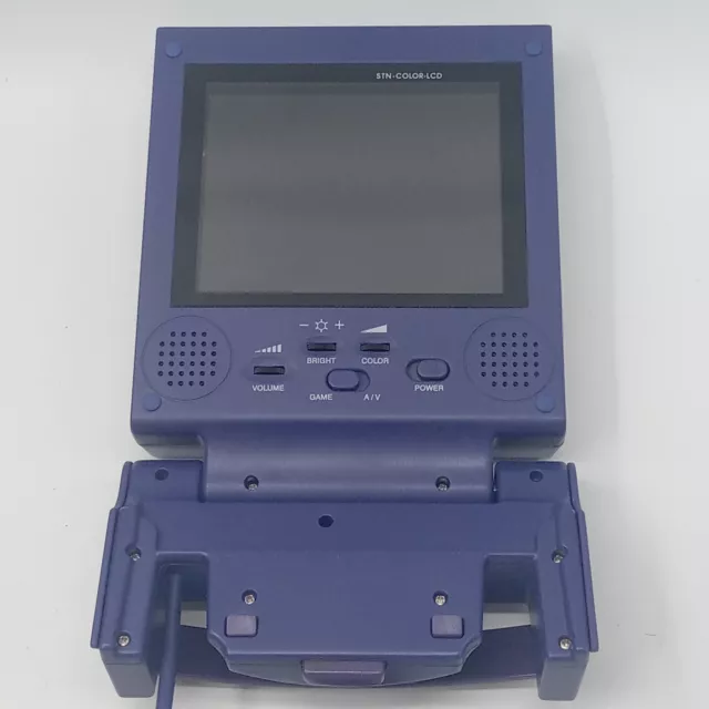 Pantalla LCD portátil Gamecube de 5,4" con pantalla de cadera engranaje púrpura probado en funcionamiento