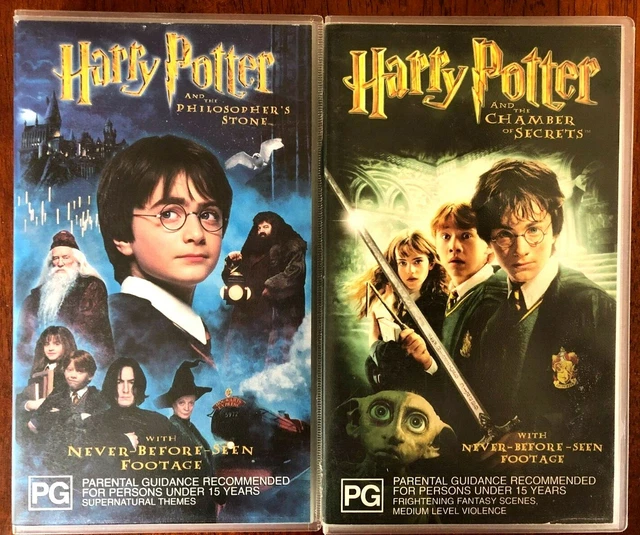 VHS MOVIE SET HARRY POTTER Philosopher's Stone + Chamber of Secrets