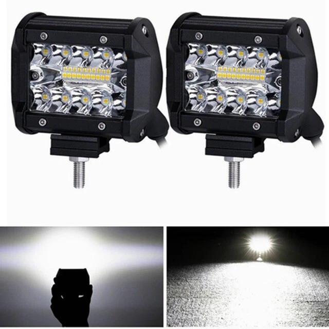 2X 60W LED Arbeitsscheinwerfer Offroad Scheinwerfer 12V 24V Für Jeep SUV Bagger