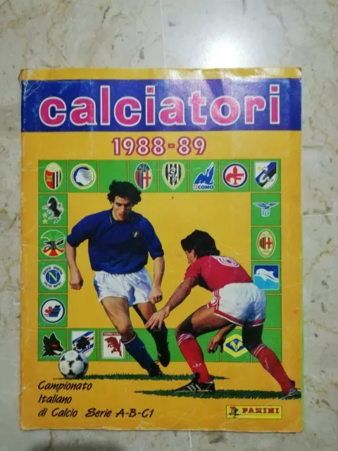 ALBUM FIGURINE CALCIATORI PANINI 1988/89 - Completo 100% + Poster Stick Stack