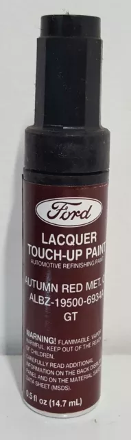 NOS OEM Ford Lacquer Touch Up Paint AUTUMN RED MET CC ALBZ-19500-6934A  GT