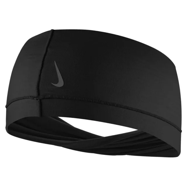 SALE : Nike Women's Dri-FIT Studio Headband Wide Twist ONE SIZE **NEW** Black