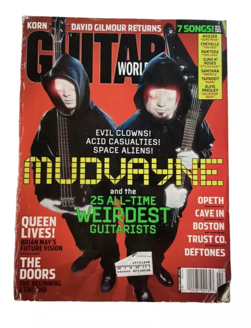 Guitar World Feb 2003  POSTER!! Mudvayne! Queen! Doors! Gilmore! Doors! KORN!