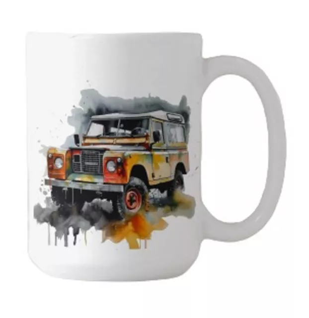 Personalised Classic Land-Rover Mug - Unique Design